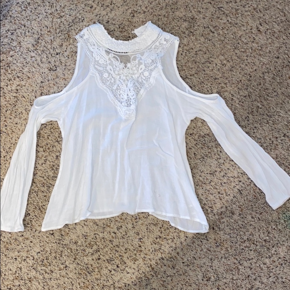 White Off the Shoulder Blouse